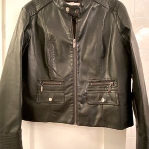 Faux leather jacket